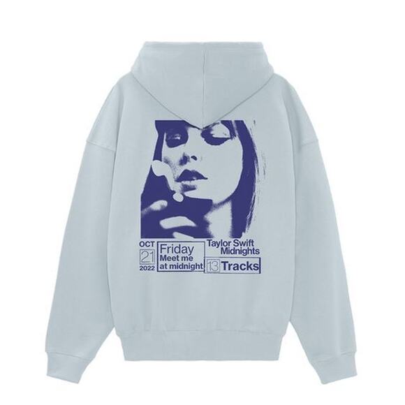 Taylor Swift Midnights Blue Hoodie - Picture 1 of 5